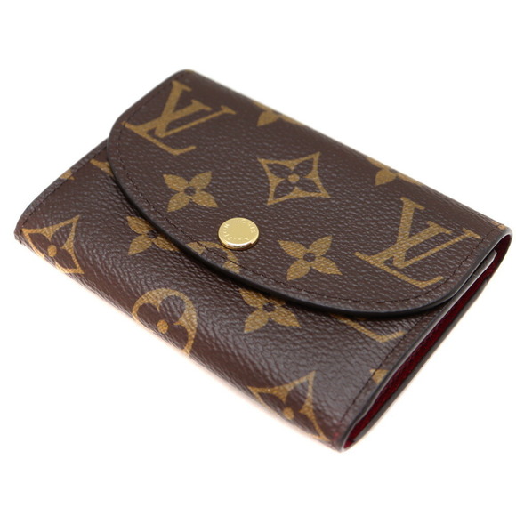 Louis Vuitton Monnaie Brown Pink Bag Porte Rosalie Fuchsia - Picture 1 of 6